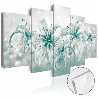 Produktbild von Artgeist Acrylglasbild - Sapphire Lilies [Glass]