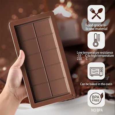 Produktbild von Silikonformen für Bonbons und Süßigkeiten - 2 Stück - für Chocoladenformen - Silikon