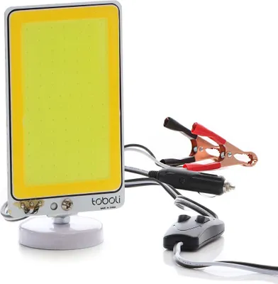 Produktbild von Wiltec kempingová lampa V1 LED reflektor 20W 1961 lumenů s magnetickým držákem Připojení k 12V zdroji napájení pro kempování, outdoorové aktivity, staveniště a nouzové situace Pracovní světlo