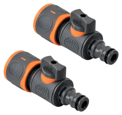 Produktbild von 2 Stück Wasserhahn Schlauchanschluss, Gartenschlauch Verbinder, Schnellanschlussventil