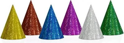 Produktbild von Holografische Kappen, Mix, 16cm (1 Packung / 120 Stück)