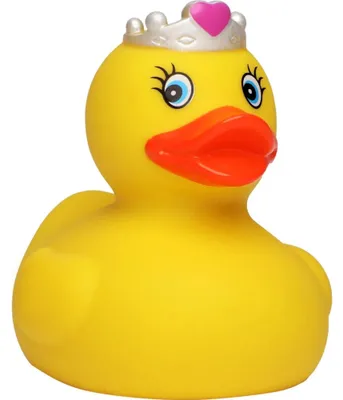 Produktbild von Quietsche-Ente Prinzessin aus PVC mit Quietschfunktion 8,5 cm