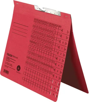Produktbild von Falken 25x Pendelhefter, A4, Zweifalz für kaufm. Behörde, Rot, 15033844F