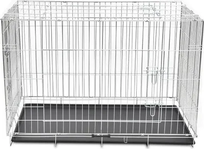Produktbild von vidaXL Faltbare Hundebox Metall XXL