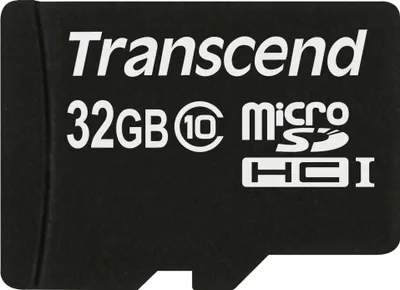Zdjęcie produktu dla Transcend TS32GUSDHC10, 32 GB, MicroSDHC, Klasa 10, NAND, 90 MB/s, Czarny