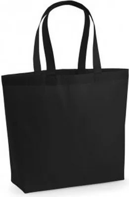 Produktbild von Westford Mill W225 | Premium Baumwolle Maxi Tote 39 x 36.5 x 13 cm - Farbe: Black - Größe: One Size