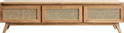 Produktbild von TV-Möbel Mindi Holz Rohrgeflecht 160 cm modern