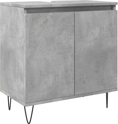 Produktbild von vidaXL Badschrank Betongrau 58 x 33 x 60 cm Holzwerkstoff