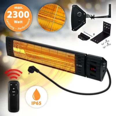 Produktbild von Heizstrahler Terrassenheizer Wandstraher Infrarot Hellstrahler Fernbedienung WIH-2300R Mi-Heat