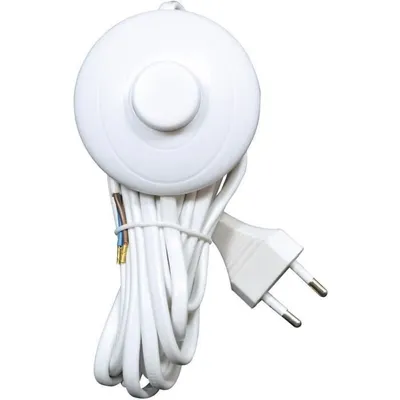 Produktbild von TIBELEC Kunststoffkabel und Schalter, 500 W weiß