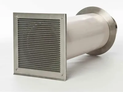 A product shot of a ventilation component on a white background.