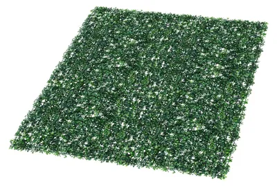 Image de Tapis végétal artificiel - Haie artificielle / Brise-vue - PE - Motif feuillage - Mur de jardin / Clôture - Extérieur - Vert