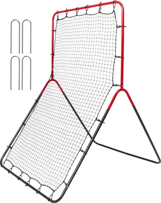 Zdjęcie produktu dla SucceBuy Baseball and Softball Rebounder Net, 3 x 4,5 stopy PitchBack Trainer, 3-kierunkowa siatka do softballu i baseballu do treningu rzutów i rzutów z boiska
