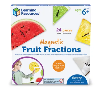 Produktbild von Learning Resources magnetisches Spielzeug Frucht Bruchkreise Lernspiel