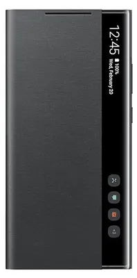 Produktbild von Flip Cover Handyhülle Für Samsung Galaxy S21, 1 Stück, Schwarz, Mit Klappfunktion Und Transparentem Displayfenster, Für Täglichen Gebrauch
