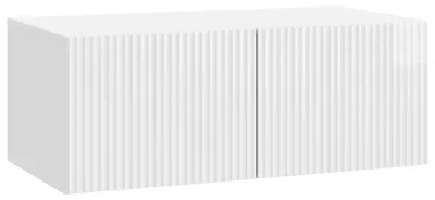 Image de Meuble TV mural Montage mural Blanc brillant 78,5 x 41 x 30 cm