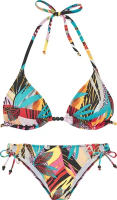 Produktbild von Bruno Banani Triangel-Bikini Onyx bunt Größe 44 Cup C/D
