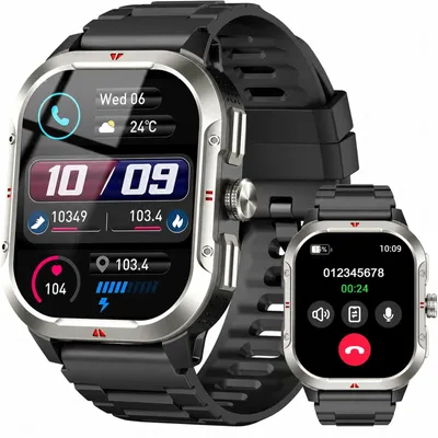 Produktbild von Smartwatch für Herren GPS HD Militär Smart Watch Integriertes GPS