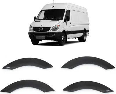 Obrázok produktu pre Ochranné lišty na blatníky, čierne, Mercedes Sprinter, modelové roky 2014 až 2018