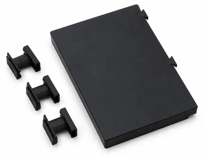 Produktbild von Regal für Akustikpaneele ohne Bohren (150×85×13 mm) – ABS schwarz, bis 1,5 kg – Akustikpaneel-Zubehör und Haken für Pflanzen, Deko und Schlüssel