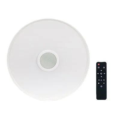 Obrázok produktu pre ZELURXX LED RGB stropné svietidlo s Bluetooth reproduktorom, stmievateľné, zmena farieb, diaľkové ovládanie, Ra85, Ø 300 mm