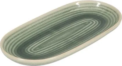 Image de Plat De Service Vert Caméo Design élégant, Idéal Pour Présentations Raffinées. - Fine Dining Living