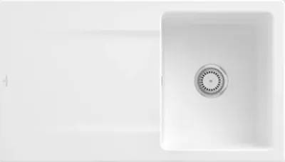 Produktbild von Villeroy & Boch Keramikspüle 333501RW, Siluet 50 Einbauspüle - inkl.