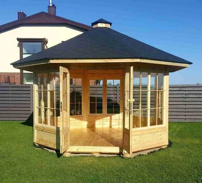 Produktbild von Freizeithütte Gartenlaube Pavillon Sommerhaus Gartenpavillon Sitzpavillon