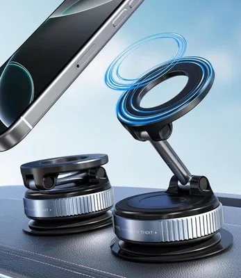 Immagine prodotto di Supporto magnetico per auto nero, regolabile a 360°