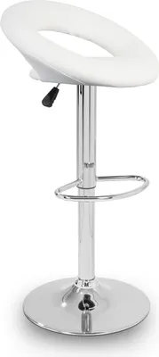 Produktbild von Aga Barhocker MR2036 Weiss Kunstleder bis 150kg belastbar Barstuhl 360° drehbar, Barhocker, Barstuhl, Bistrohocker