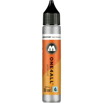 Produktbild von Molotow Nachfüllflasche ONE4ALL ACRYLIC 30 ml, Nr. 227 metallic silber