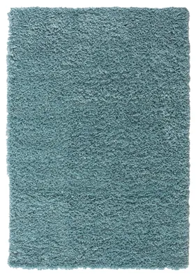 Obrázek produktu pro Koberec MY-RUG, koberec s vysokým vlasem Shaggy Star, 150x100, světle modrý, mírně lesklý, extra nadýchaný, obdélníkový tvar