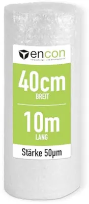 Productafbeelding van Luchtkussenfolie Premium 50 m - Bekledingsmateriaal voor Verhuizing en Verzending - Noppenfolie 60 my
