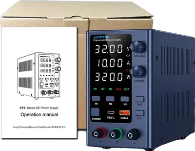 Obrázek produktu pro Nastavitelný stejnosměrný napájecí zdroj, výstup 32 V, proud 10 A, EPS3210 32V 10A