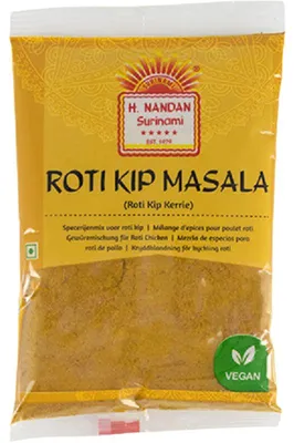 Zdjęcie produktu dla H. Nandan Roti Kip Masala 80g – Ostra indyjska mieszanka przypraw do kurczaka i podpłomyków