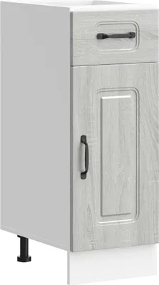 Image de vidaXL Armoire basse de cuisine Kalmar Gris Sonoma Matériau dérivé du bois