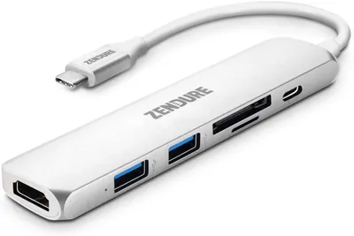 Produktbild von 6in1 Slim USB-C Charging Hub Silber
