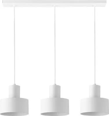 Zdjęcie produktu dla Lampa wisząca dekoracyjna biała minimalistyczna potrójna do salonu Rif 3xE27 15W Sigma Lighting