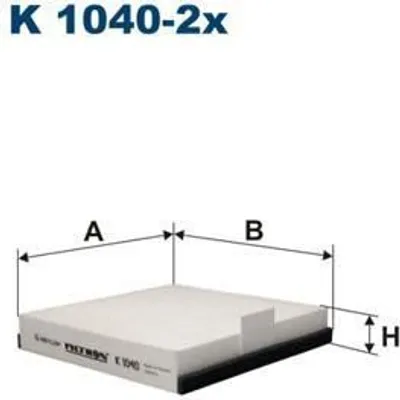 Produktbild von Innenraumfilter FILTRON K 1040-2x