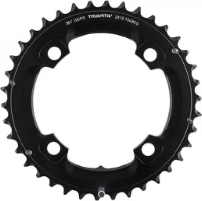 Image de Sram plateau MTB 38 dents S1 2x10 fois 104mm LK,aluminium,noir, pin long