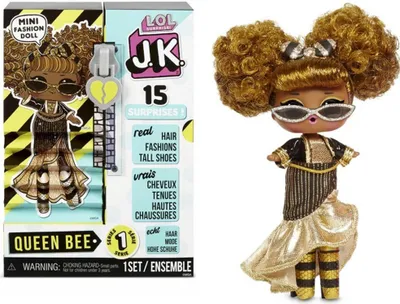 Produktbild von L.O.L. Surprise! J.K. Doll - Queen Bee, Babypuppe, Weiblich, 4 Jahr(e), Mädchen, 88,9 mm, 390,909 g