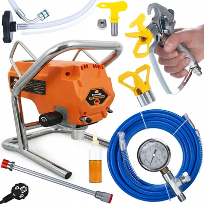 Imagen del producto de Pulverizador Airless Tornado RT1 BasicSpray – Pistola de Pintura con Boquilla 517 | 950W 3300 PSI 2 L/min