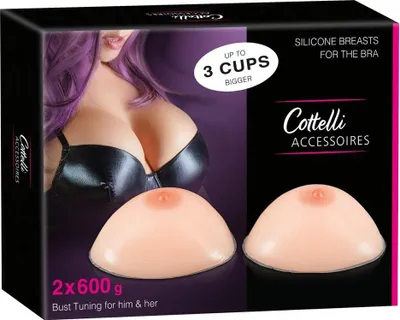 Zdjęcie produktu dla Cottelli Accessories Silikonowe Wkładki Do Biustonosza 600g para