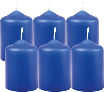 Produktbild von Wachskerzen Stumpenkerzen Ø4cm x 6cm ( 6 Stück ) Teelicht Durchmesser, in vielen Farben - Hergestellt in EU - Kerzen Blockkerzen - Wachs Stumpen