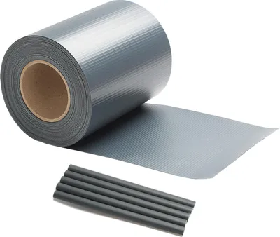 Produktbild von Faziango 1 Rollen PVC Sichtschutzstreifen 35m x 19cm Sichtschutzfolie mit 30 x Befestigungsclips für Gartenzaun, Balkon Anthrazit