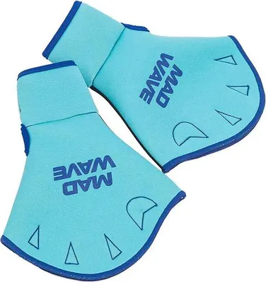 Produktbild von Madwave Aquafitness Schwimmhandschuhe Blau M Blau M