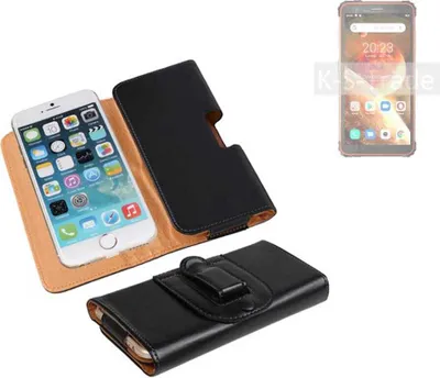 Produktbild von K-S-Trade Schützhülle Handyhülle kompatibel mit Blackview BV6600 Holster Gürtel Tasche Schutzhülle Handy-Tasche Smartphone Case Seitentasche