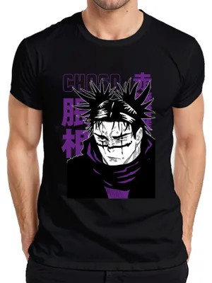 Zdjęcie produktu dla Koszulka męska Jujutsu Kaisen Choso Manga Fan Gift Anime Aesthetics Japan Y2K, czarny, 3XL