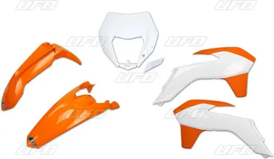 Produktbild von Satz Für Ktm Exc/Excf '14-'16 Kunststoff Mit Lampenabdeckung Farbe Oem '15 (Orange/Weiss) (Kt524E999W)