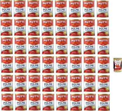 Produktbild von 48x Mutti polpa di Pomodoro Tomato Pulp Tomato Sauce 100% Italian 400 + Italian Gourmet polpa 400g